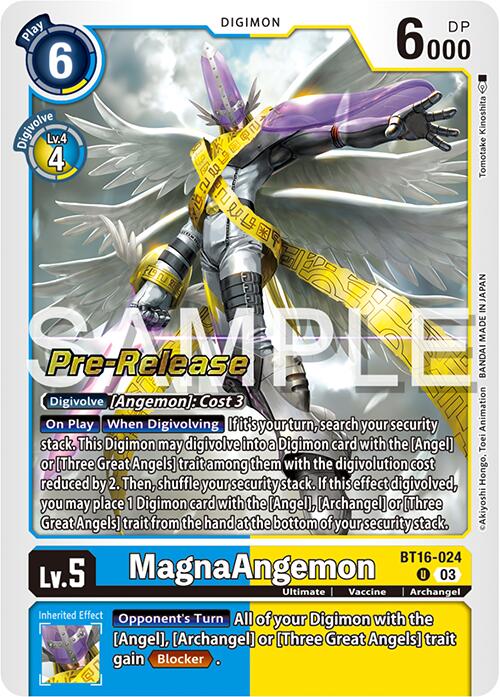 MagnaAngemon [BT16-024] [Beginning Observer Pre-Release Promos] | Shuffle n Cut Hobbies & Games