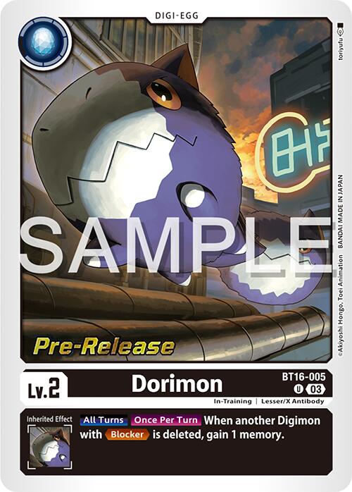 Dorimon [BT16-005] [Beginning Observer Pre-Release Promos] | Shuffle n Cut Hobbies & Games