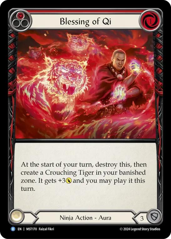 Blessing of Qi (Red) [MST170] (Part the Mistveil) | Shuffle n Cut Hobbies & Games