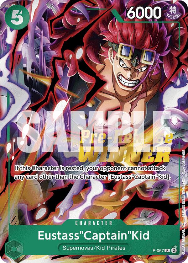 Eustass"Captain"Kid (OP-07 Pre-Release Tournament) [Winner] [One Piece Promotion Cards] | Shuffle n Cut Hobbies & Games