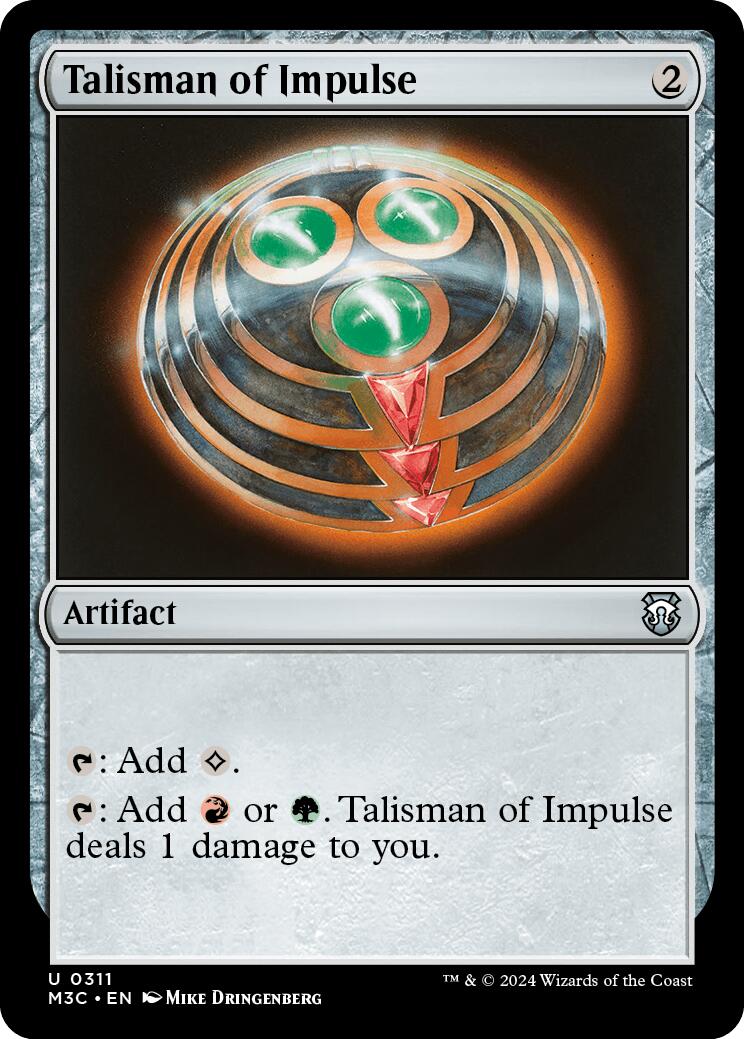 Talisman of Impulse [Modern Horizons 3 Commander] | Shuffle n Cut Hobbies & Games