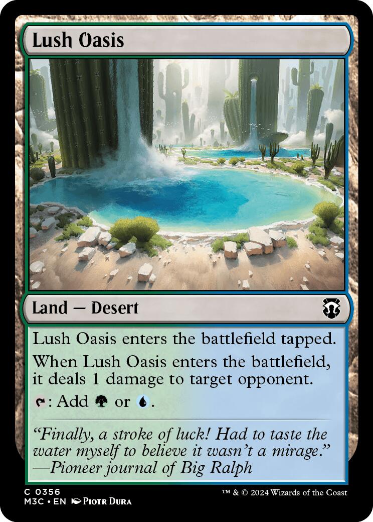 Lush Oasis [Modern Horizons 3 Commander] | Shuffle n Cut Hobbies & Games