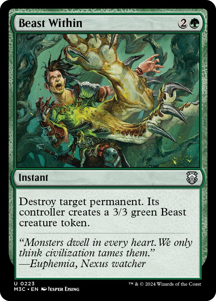 Beast Within [Modern Horizons 3 Commander] | Shuffle n Cut Hobbies & Games