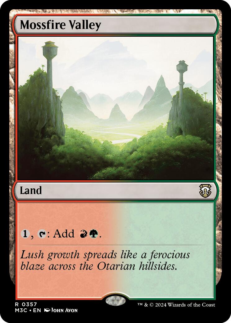 Mossfire Valley [Modern Horizons 3 Commander] | Shuffle n Cut Hobbies & Games