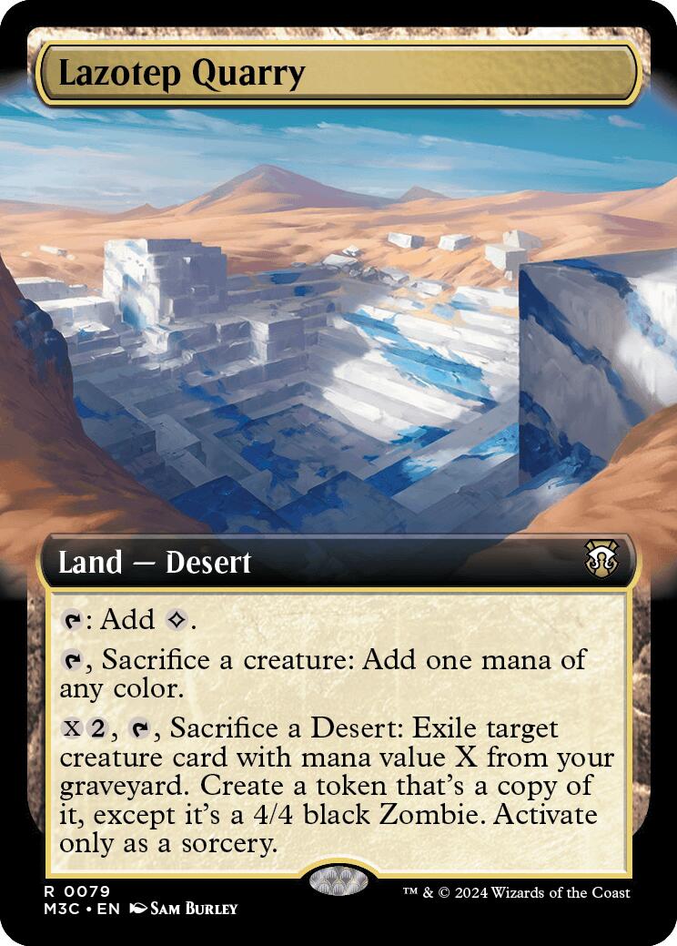 Lazotep Quarry (Extended Art) (Ripple Foil) [Modern Horizons 3 Commander] | Shuffle n Cut Hobbies & Games