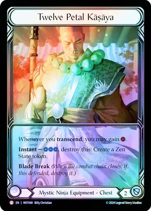 Twelve Petal Kasaya (Extended Art) [MST048] (Part the Mistveil)  Cold Foil | Shuffle n Cut Hobbies & Games