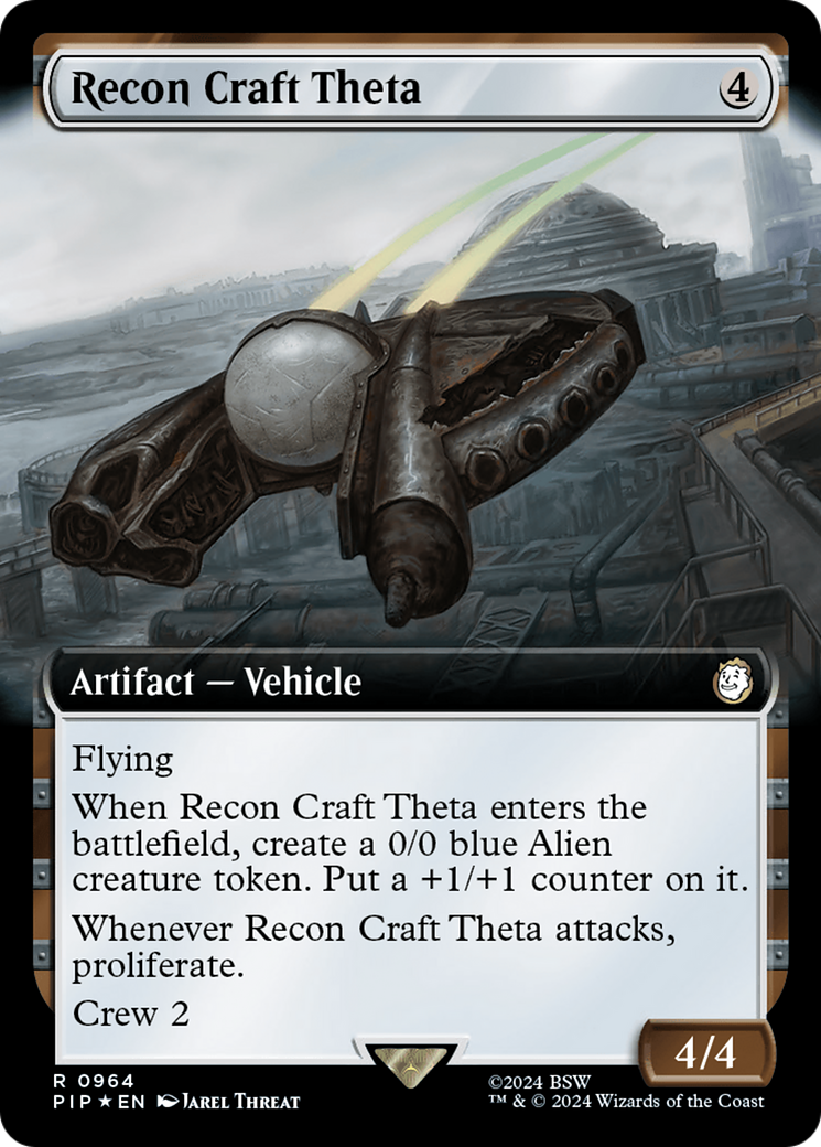 Recon Craft Theta (Extended Art) (Surge Foil) [Fallout] | Shuffle n Cut Hobbies & Games