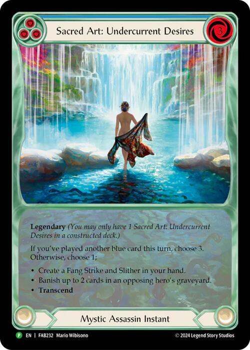 Sacred Art: Undercurrent Desires [FAB232] (Promo)  Rainbow Foil | Shuffle n Cut Hobbies & Games