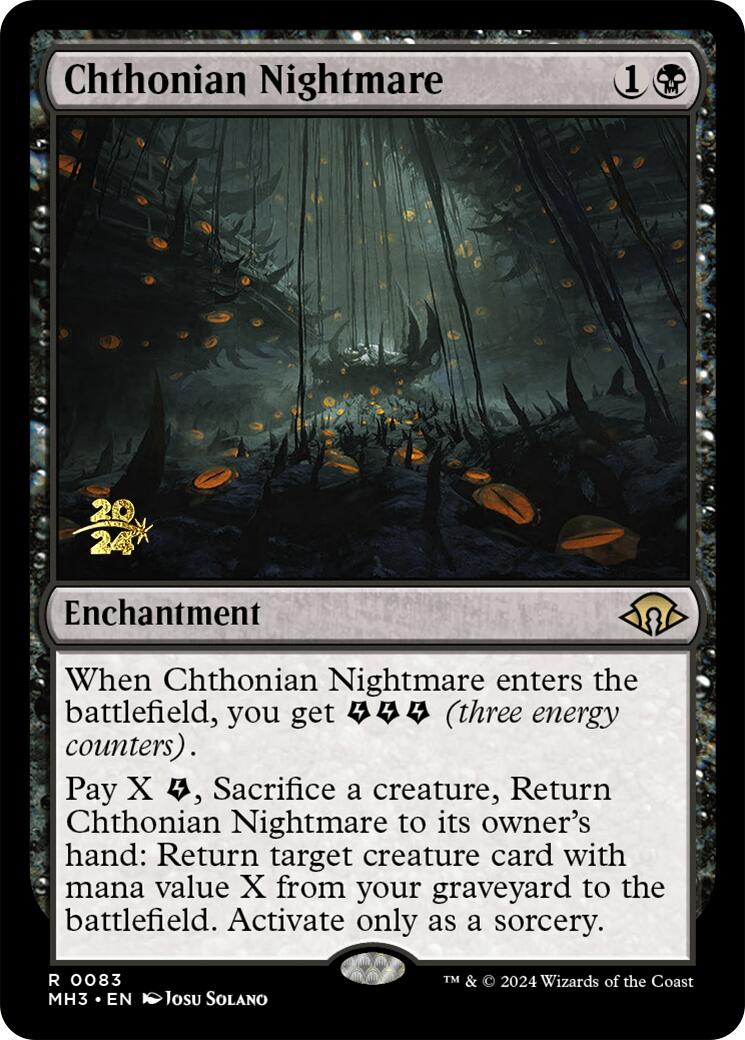 Chthonian Nightmare [Modern Horizons 3 Prerelease Promos] | Shuffle n Cut Hobbies & Games