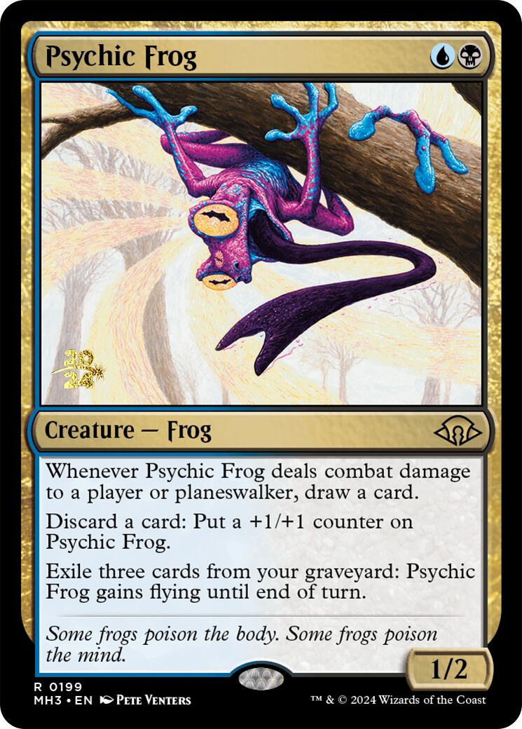 Psychic Frog [Modern Horizons 3 Prerelease Promos] | Shuffle n Cut Hobbies & Games