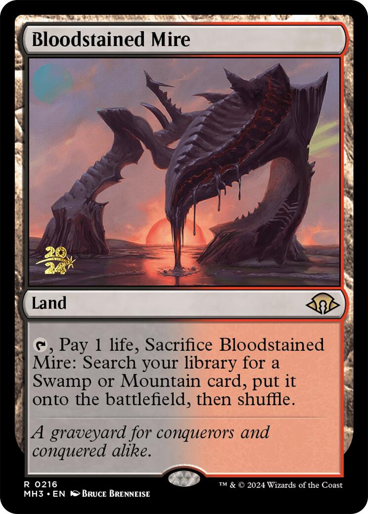 Bloodstained Mire [Modern Horizons 3 Prerelease Promos] | Shuffle n Cut Hobbies & Games