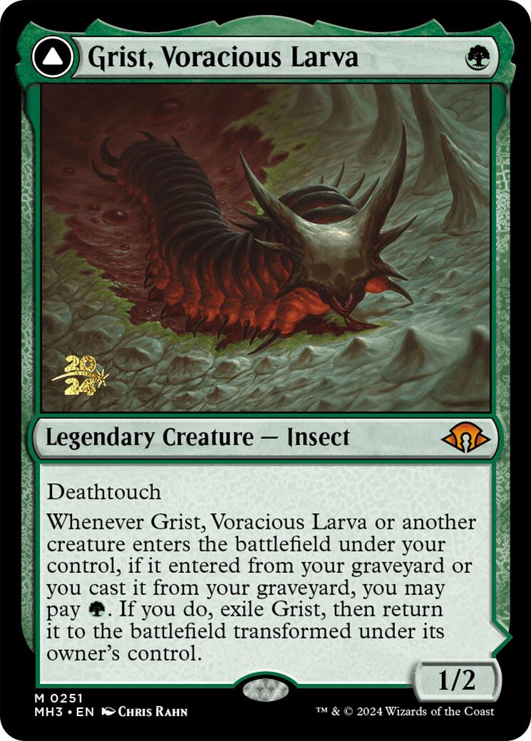 Grist, Voracious Larva [Modern Horizons 3 Prerelease Promos] | Shuffle n Cut Hobbies & Games