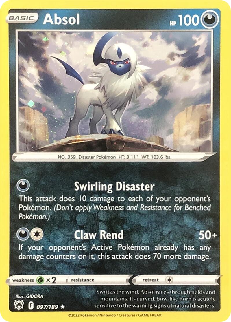 Absol (097/189) (Cosmos Holo) [Miscellaneous Cards] | Shuffle n Cut Hobbies & Games