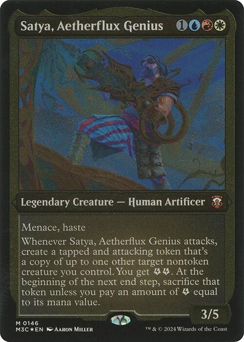 Satya, Aetherflux Genius (Display Commander) [Modern Horizons 3 Commander] | Shuffle n Cut Hobbies & Games