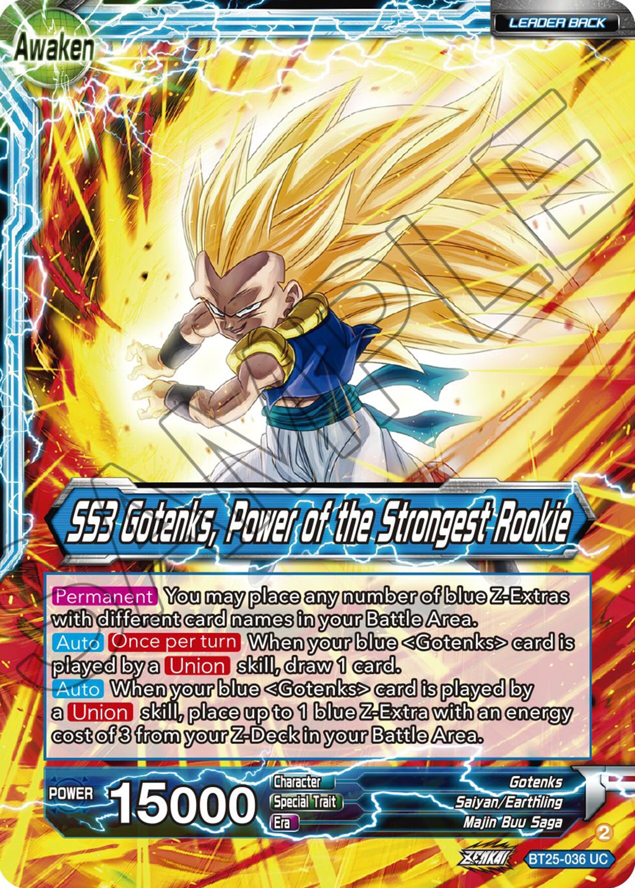 Gotenks // SS3 Gotenks, Power of the Strongest Rookie (BT25-036) [Legend of the Dragon Balls] | Shuffle n Cut Hobbies & Games