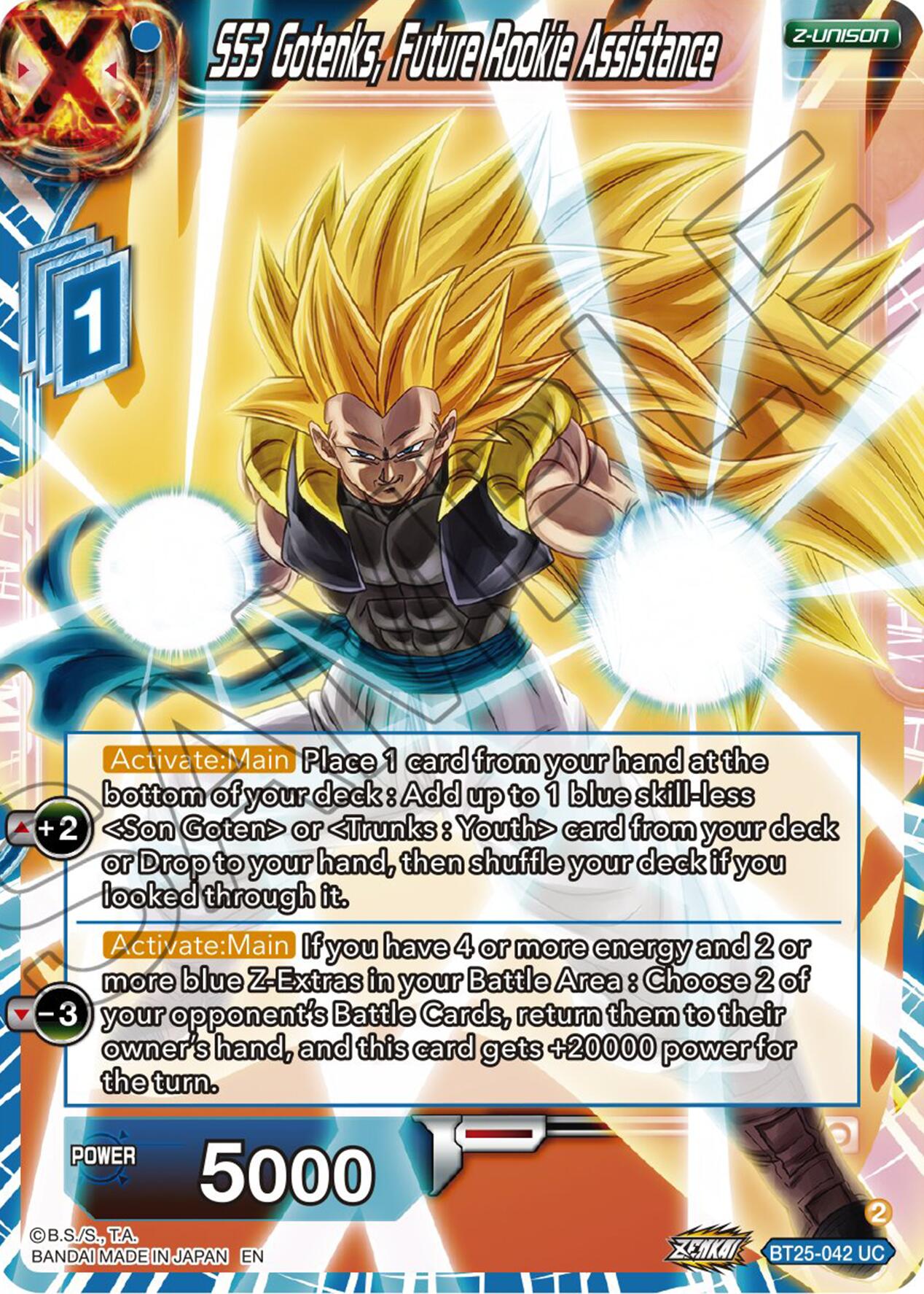 SS3 Gotenks, Future Rookie Assitance (BT25-042) [Legend of the Dragon Balls] | Shuffle n Cut Hobbies & Games