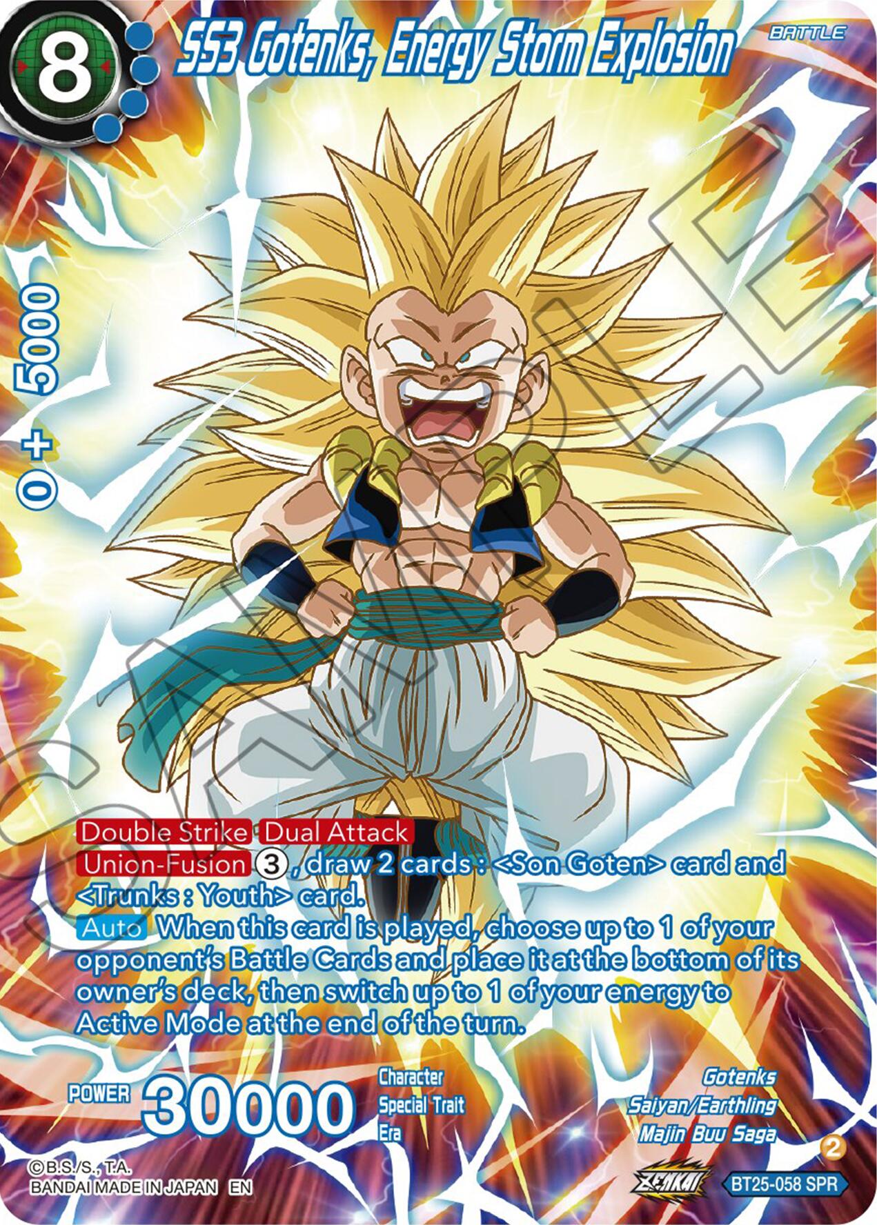 SS3 Gotenks, Energy Storm Explosion (SPR) (BT25-058) [Legend of the Dragon Balls] | Shuffle n Cut Hobbies & Games