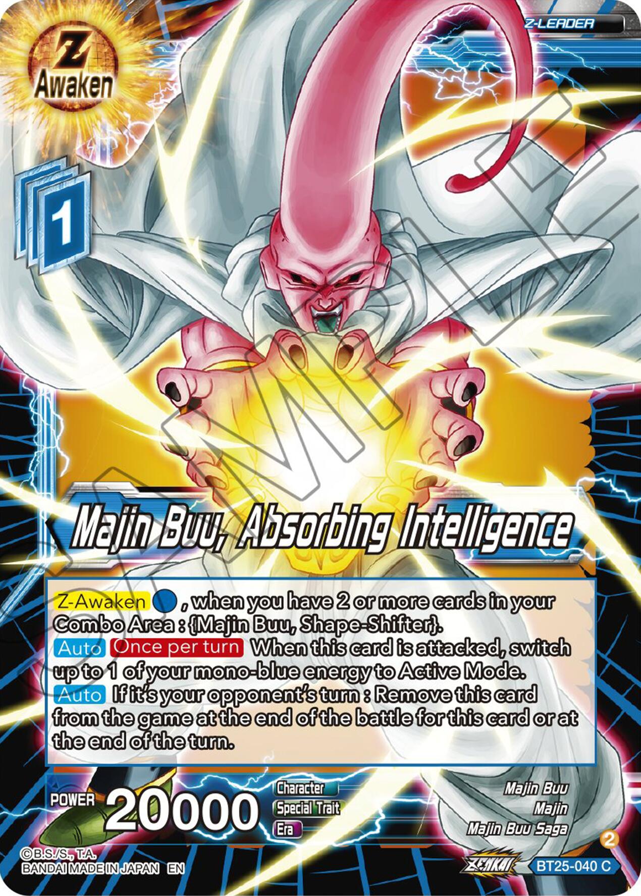 Majin Buu, Absorbing Intelligence (BT25-040) [Legend of the Dragon Balls] | Shuffle n Cut Hobbies & Games