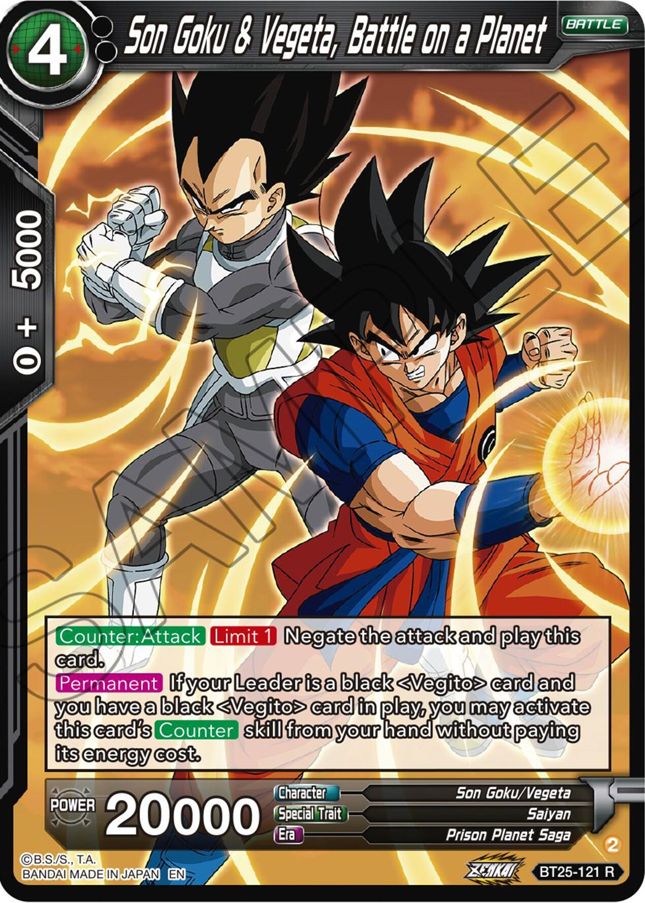 Son Goku & Vegeta, Battle on a Planet (BT25-121) [Legend of the Dragon Balls] | Shuffle n Cut Hobbies & Games