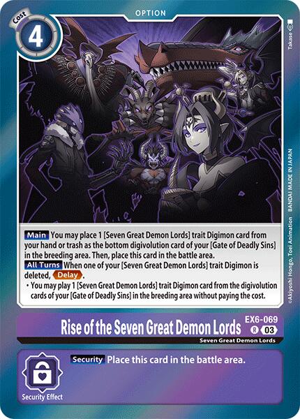 Rise of the Seven Great Demon Lords [EX6-069] [Infernal Ascension] | Shuffle n Cut Hobbies & Games