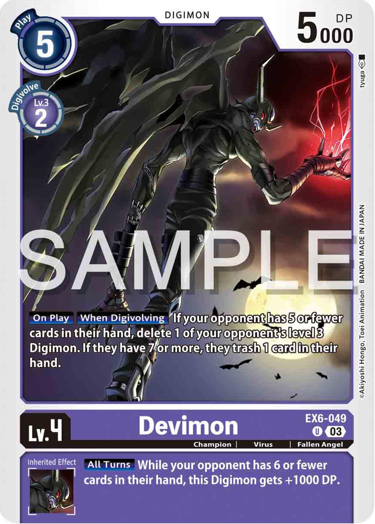 Devimon [EX6-049] [Infernal Ascension] | Shuffle n Cut Hobbies & Games