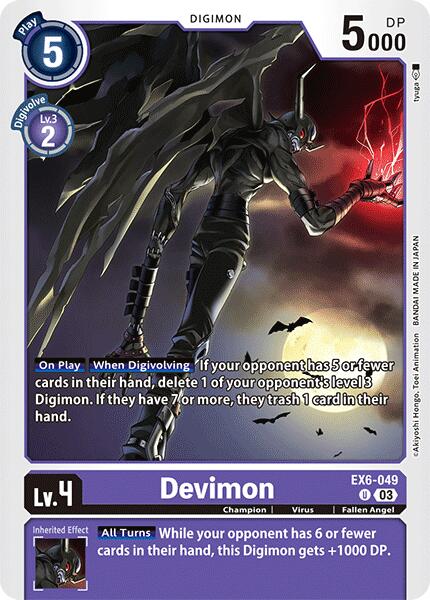 Devimon [EX6-049] [Infernal Ascension] | Shuffle n Cut Hobbies & Games