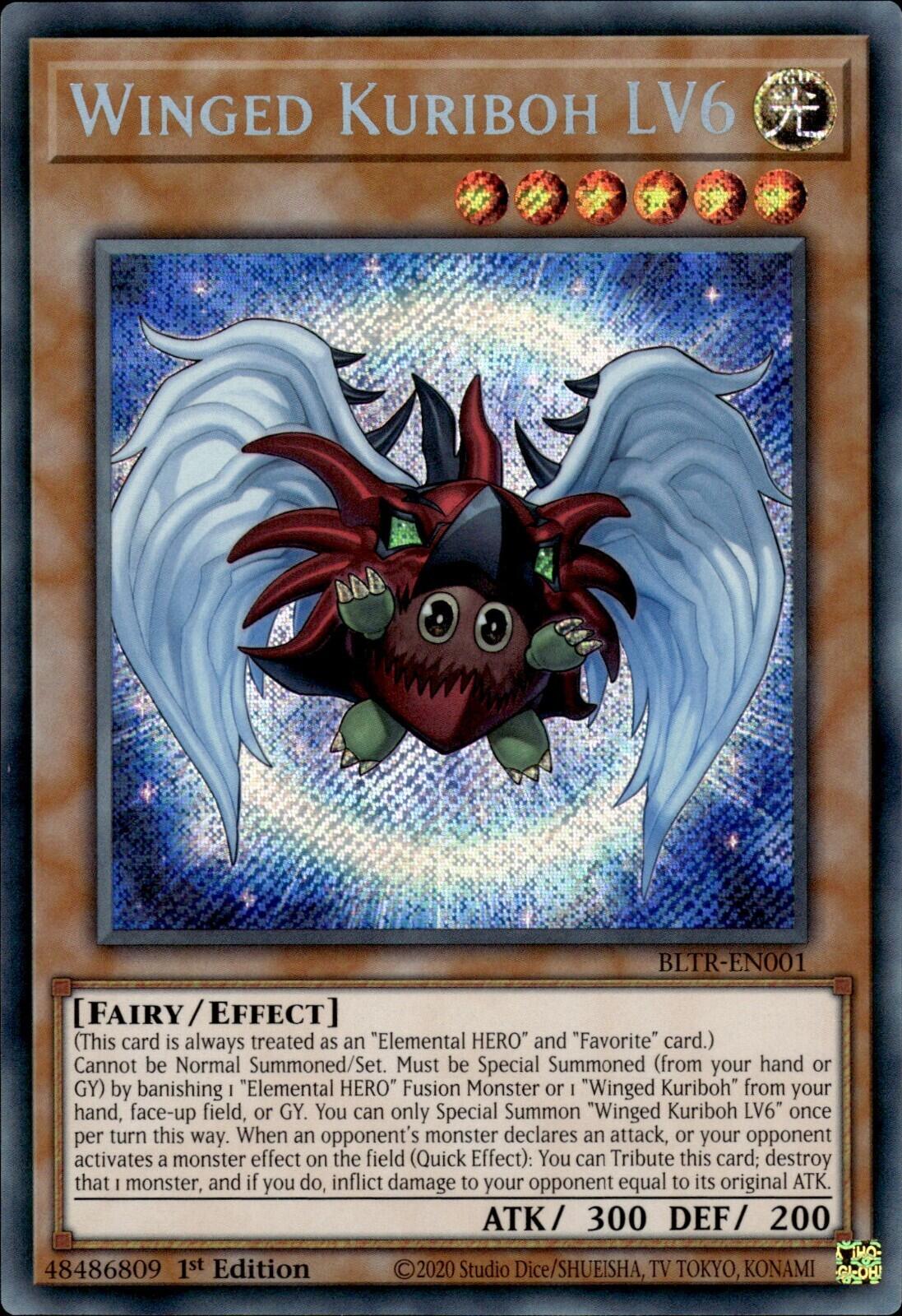 Winged Kuriboh LV6 [BLTR-EN001] Secret Rare | Shuffle n Cut Hobbies & Games