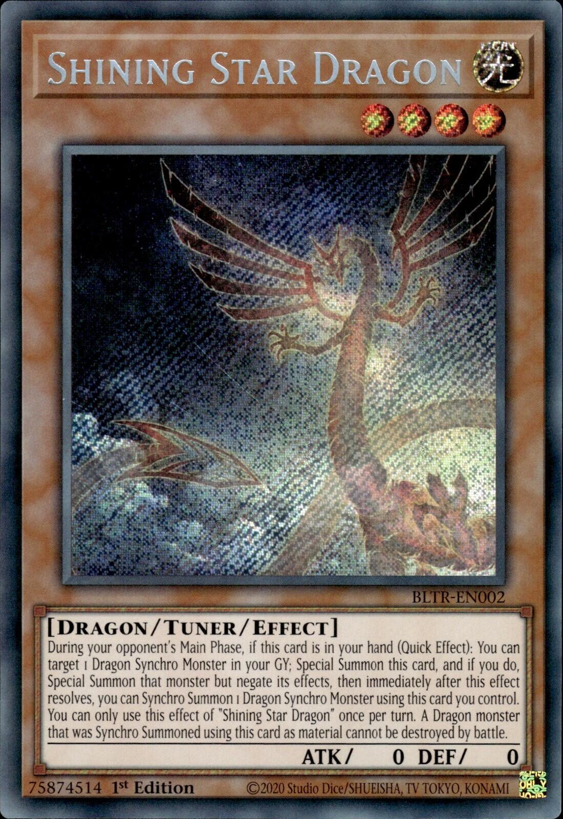 Shining Star Dragon [BLTR-EN002] Secret Rare | Shuffle n Cut Hobbies & Games