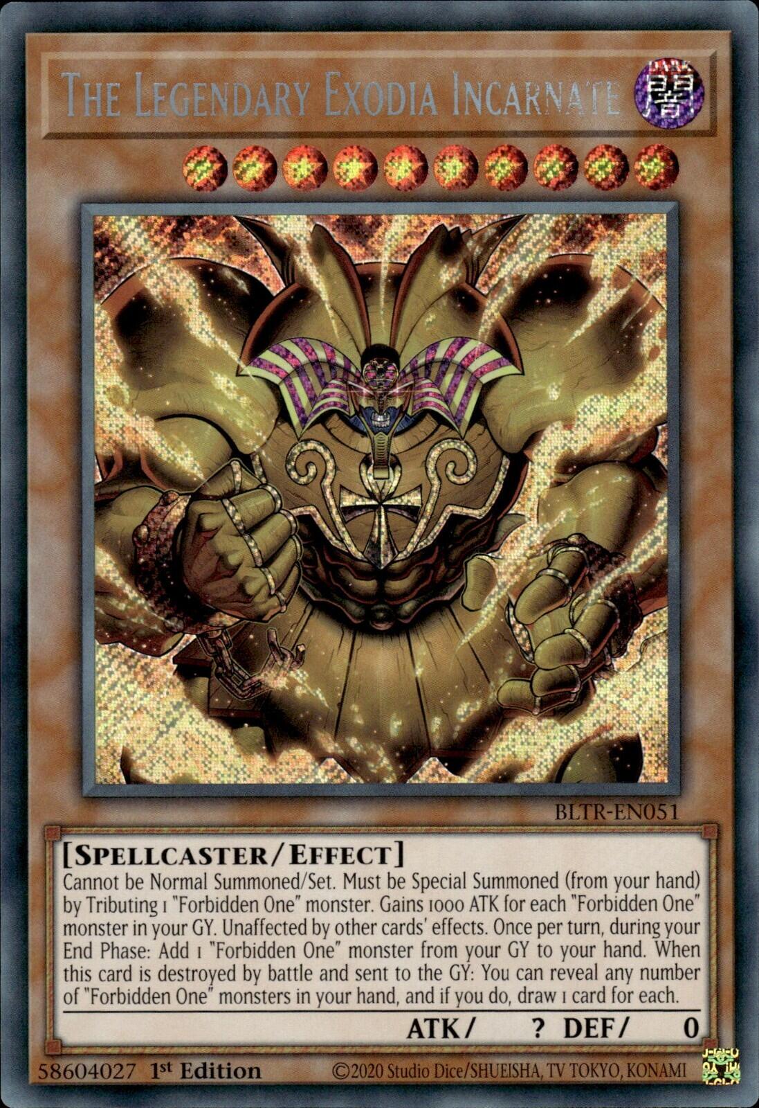 The Legendary Exodia Incarnate [BLTR-EN051] Secret Rare | Shuffle n Cut Hobbies & Games