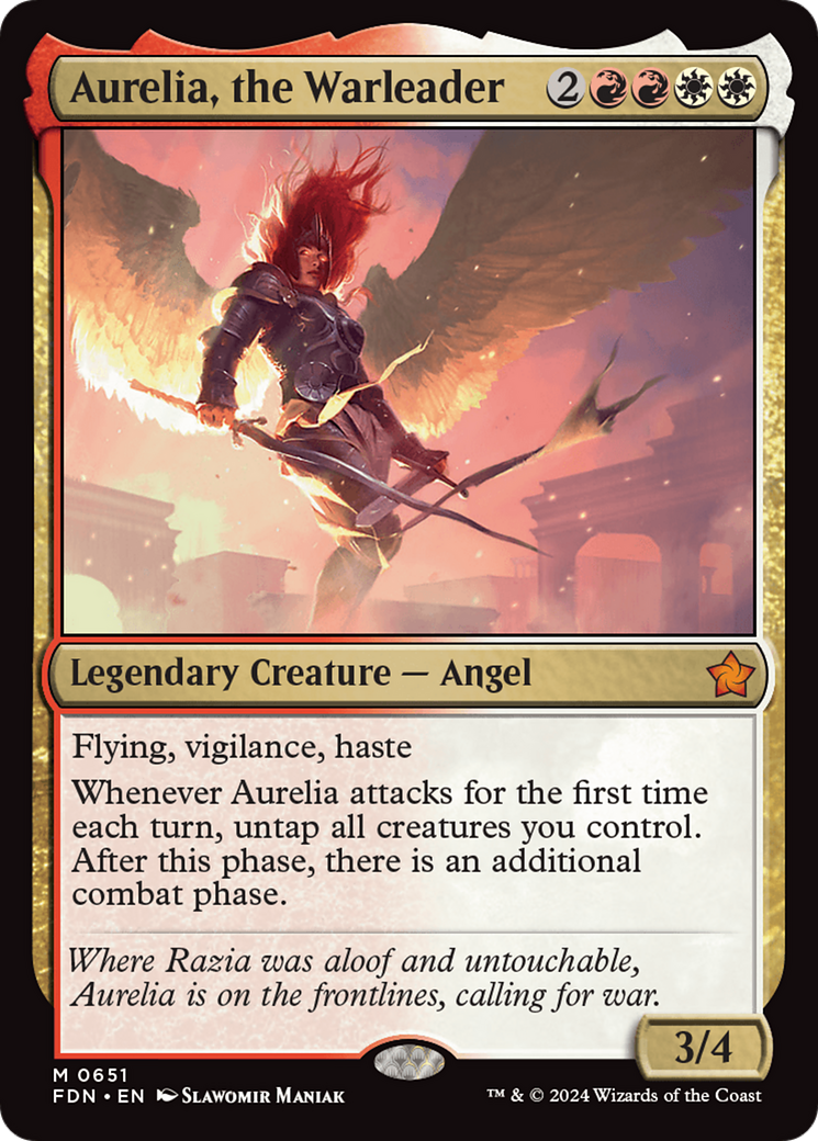 Aurelia, the Warleader [Foundations] | Shuffle n Cut Hobbies & Games