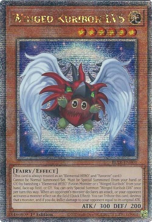 Winged Kuriboh LV6 (Quarter Century Secret Rare) [BLTR-EN001] Quarter Century Secret Rare | Shuffle n Cut Hobbies & Games