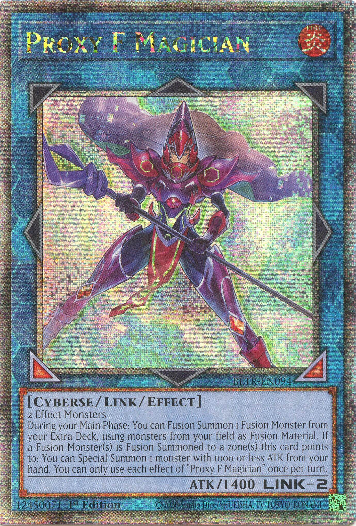 Proxy F Magician (Quarter Century Secret Rare) [BLTR-EN094] Quarter Century Secret Rare | Shuffle n Cut Hobbies & Games