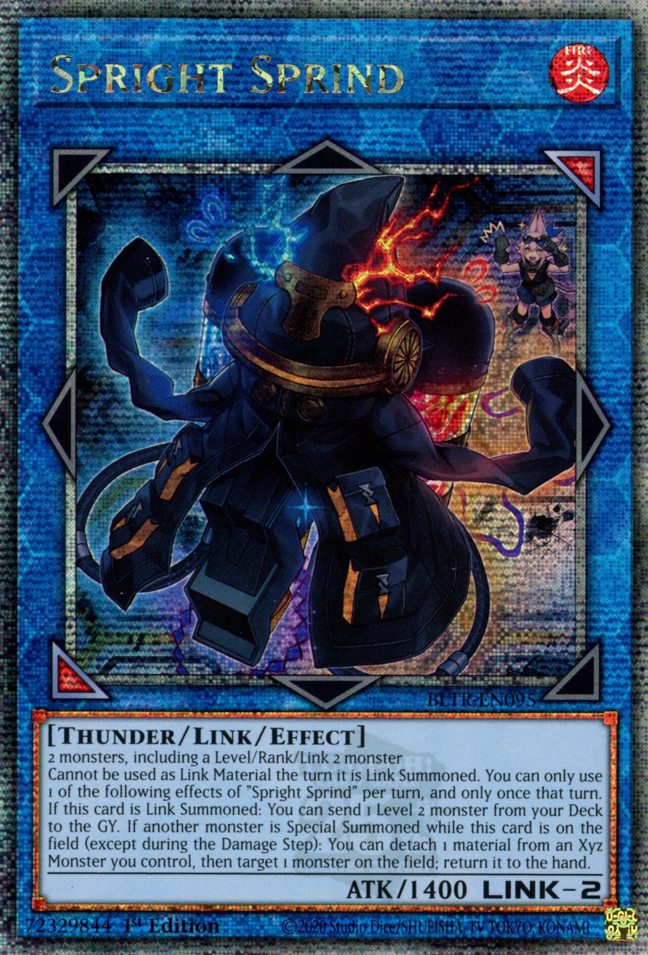 Spright Sprind (Quarter Century Secret Rare) [BLTR-EN095] Quarter Century Secret Rare | Shuffle n Cut Hobbies & Games