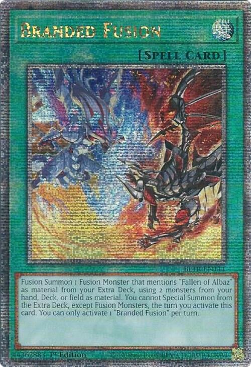 Branded Fusion (Quarter Century Secret Rare) [BLTR-EN111] Quarter Century Secret Rare | Shuffle n Cut Hobbies & Games