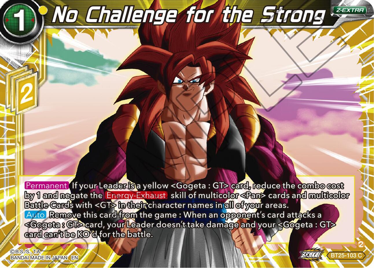 No Challenge for the Strong (BT25-103 C) [Legend of the Dragon Balls] | Shuffle n Cut Hobbies & Games