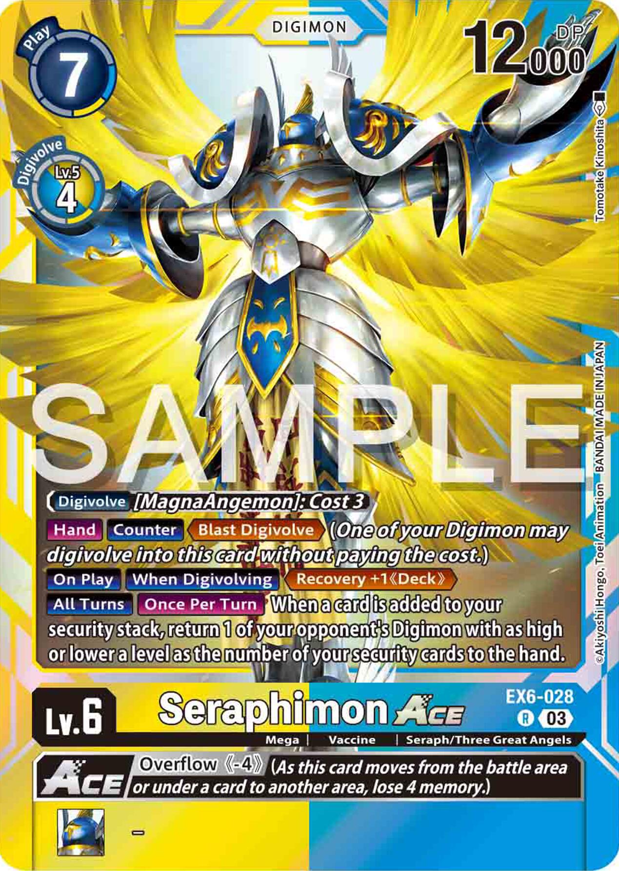 Seraphimon ACE [EX6-028] [Infernal Ascension] | Shuffle n Cut Hobbies & Games