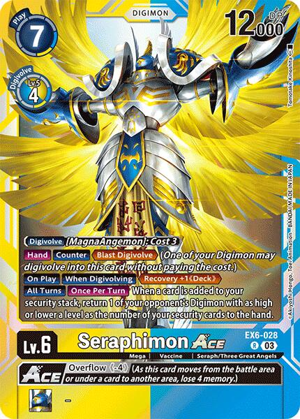 Seraphimon ACE [EX6-028] [Infernal Ascension] | Shuffle n Cut Hobbies & Games