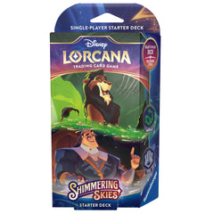 Disney Lorcana: Shimmering Skies - Starter Deck (Emerald & Steel) | Shuffle n Cut Hobbies & Games