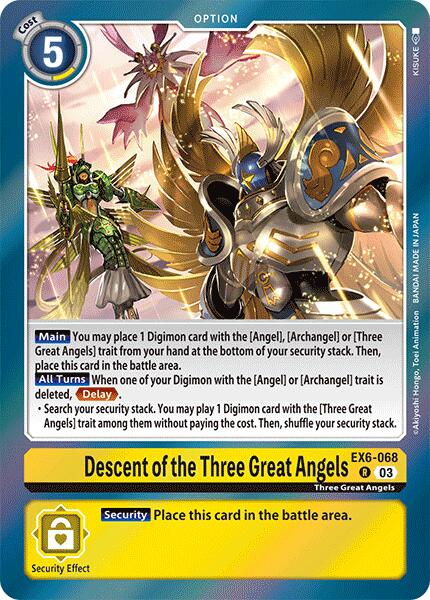 Descent of the Three Great Angels [EX6-068] [Infernal Ascension] | Shuffle n Cut Hobbies & Games