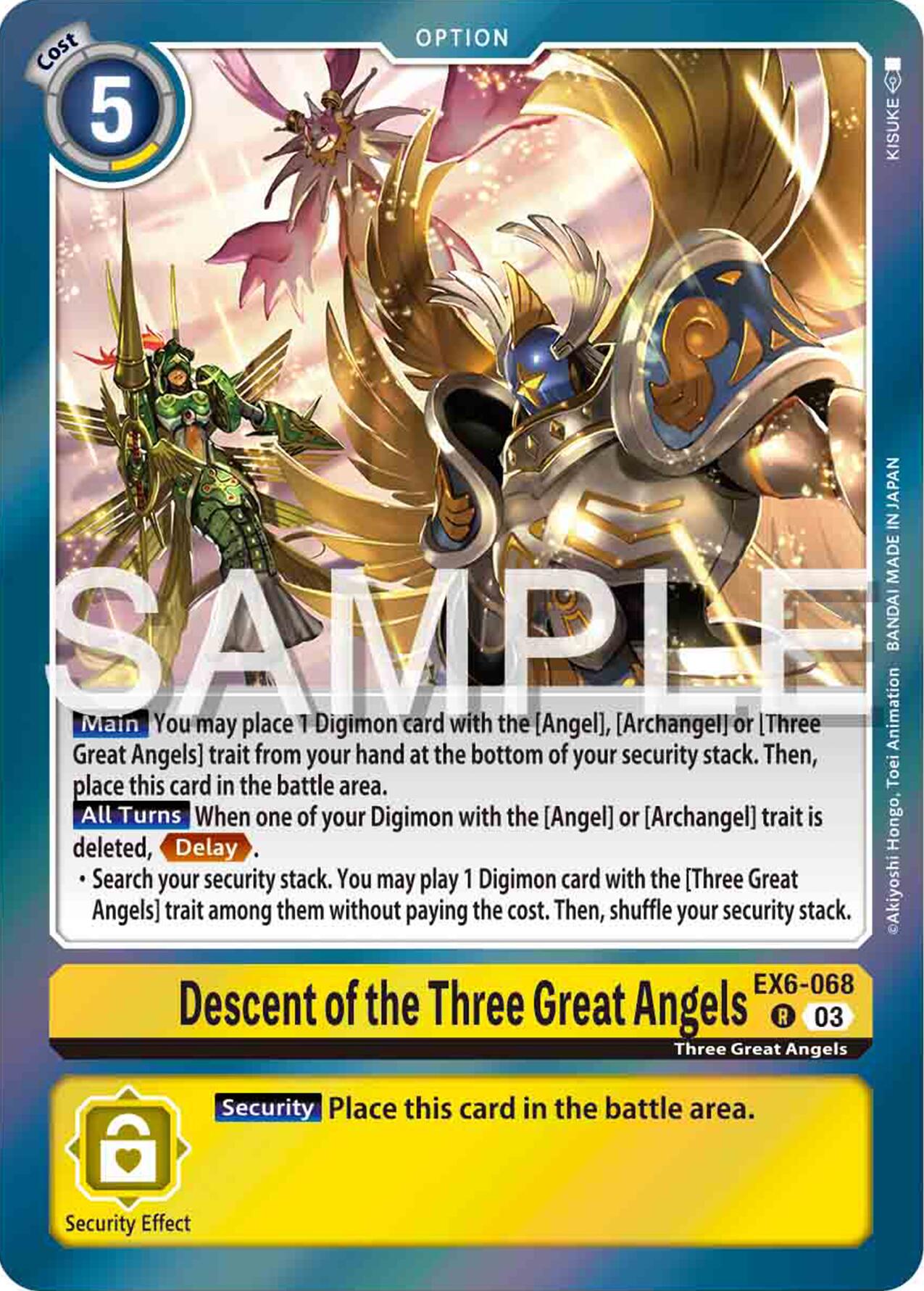 Descent of the Three Great Angels [EX6-068] [Infernal Ascension] | Shuffle n Cut Hobbies & Games