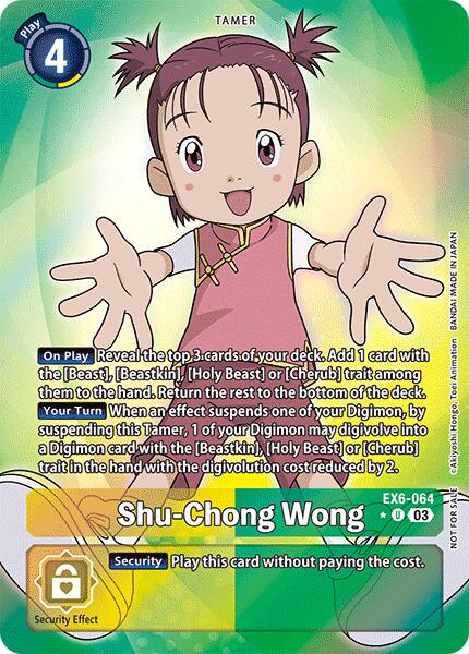 Shu-Chong Wong [EX6-064] (Box Promotion Pack: Infernal Ascension) [Infernal Ascension] | Shuffle n Cut Hobbies & Games