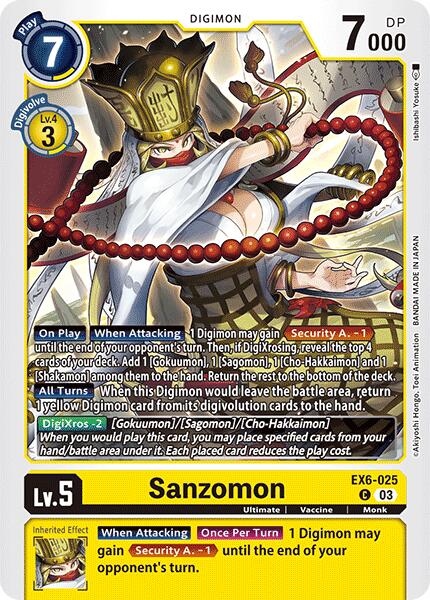 Sanzomon [EX6-025] [Infernal Ascension] | Shuffle n Cut Hobbies & Games