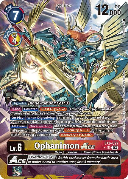 Ophanimon ACE [EX6-027] (Alternate Art) [Infernal Ascension] | Shuffle n Cut Hobbies & Games