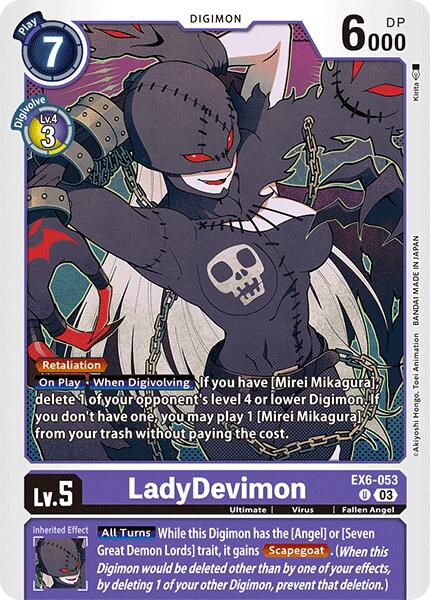 LadyDevimon [EX6-053] [Infernal Ascension] | Shuffle n Cut Hobbies & Games