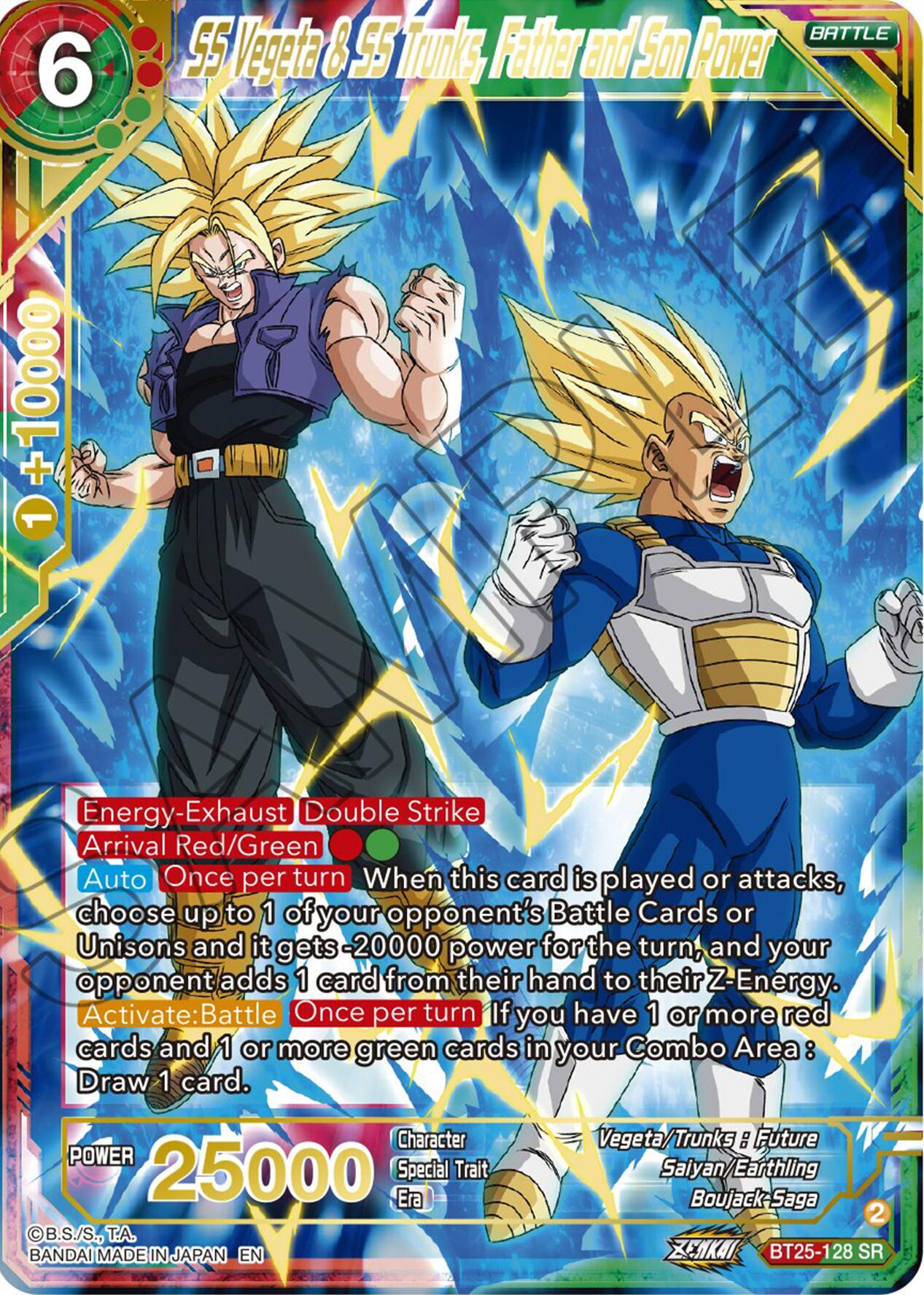 SS Vegeta & SS Trunks, Father and Son Power (BT25-128) [Legend of the Dragon Balls] | Shuffle n Cut Hobbies & Games