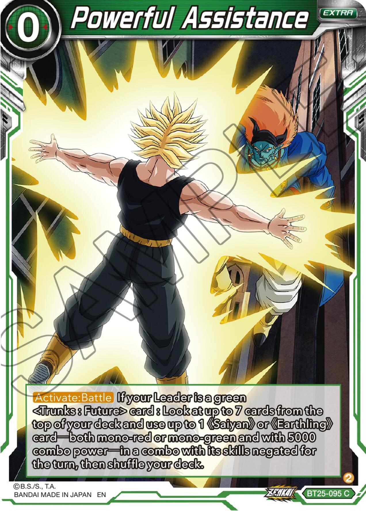 Powerful Assistance (BT25-095) [Legend of the Dragon Balls] | Shuffle n Cut Hobbies & Games