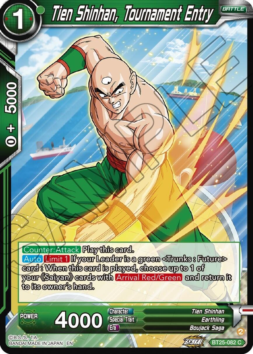 Tien Shinhan, Tournament Entry (BT25-082) [Legend of the Dragon Balls] | Shuffle n Cut Hobbies & Games