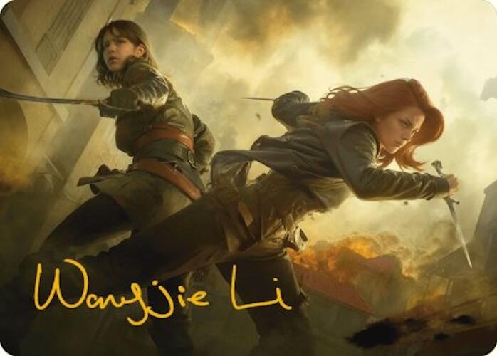 Mary Read and Anne Bonny Art Card (Gold-Stamped Signature) [Assassin's Creed Art Series] | Shuffle n Cut Hobbies & Games