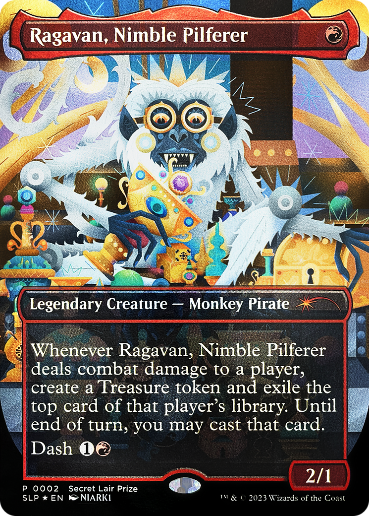 Ragavan, Nimble Pilferer (Borderless) [Secret Lair Showdown] | Shuffle n Cut Hobbies & Games