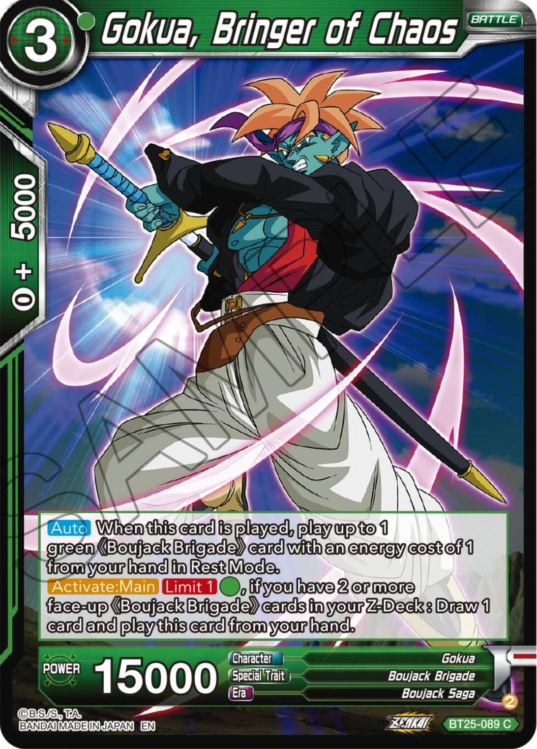Gokua, Bringer of Chaos (BT25-089) [Legend of the Dragon Balls] | Shuffle n Cut Hobbies & Games